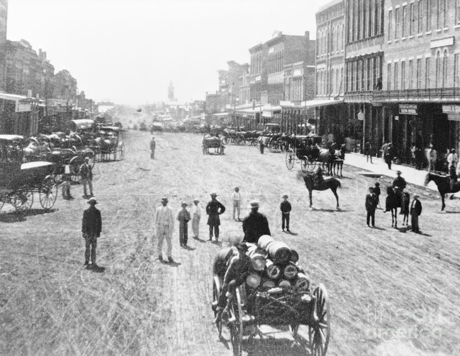 Main Street In Atchison, Kansas by Bettmann