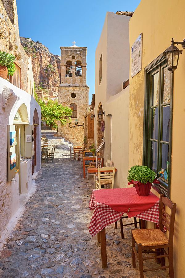 Main Street In Monemvasia Medieval Photograph by Jan Wlodarczyk - Fine ...