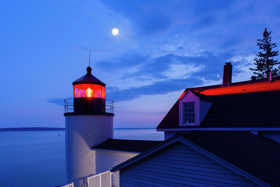 Maine, Bass Harbor Head Lighthouse Digital Art by Andres Uribe
