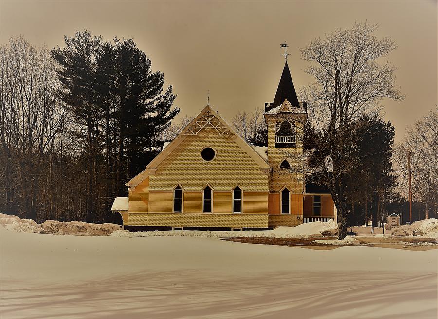 Church Photograph - Maine Church by Michael Dyer