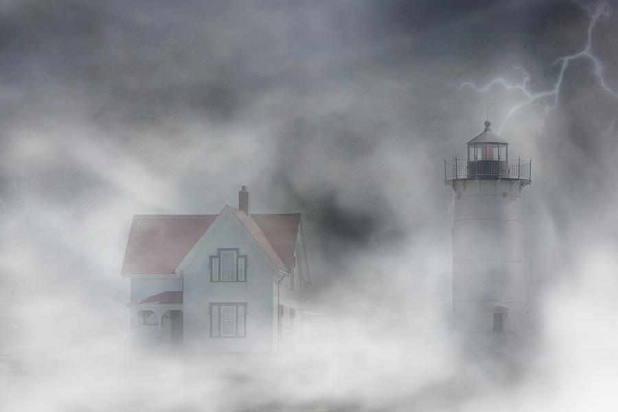 Maine Lighthouse Photograph by Deborah Penland
