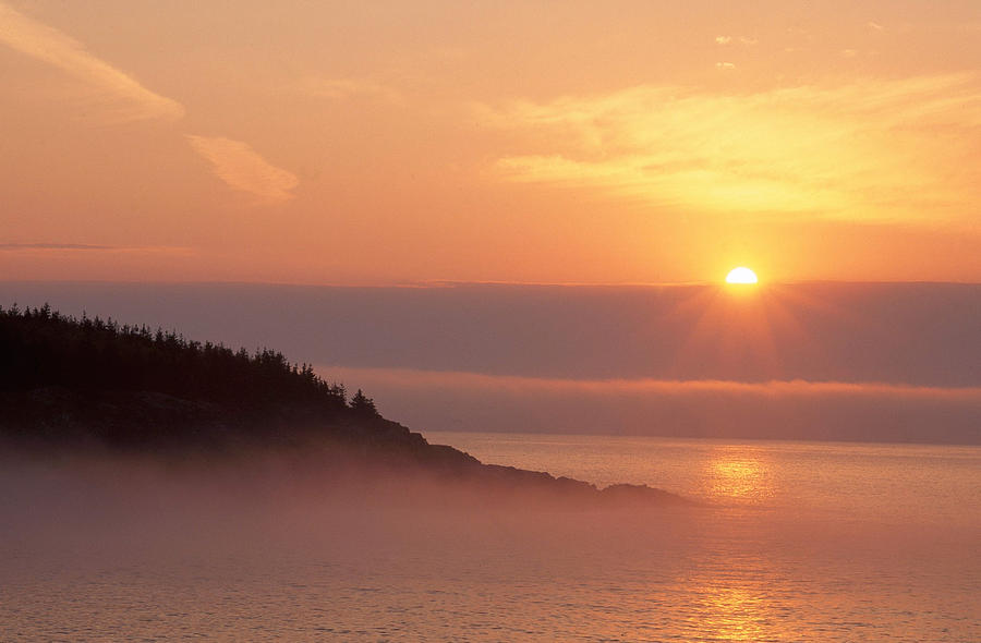 Maine Sunrise Photograph by Michael Lustbader