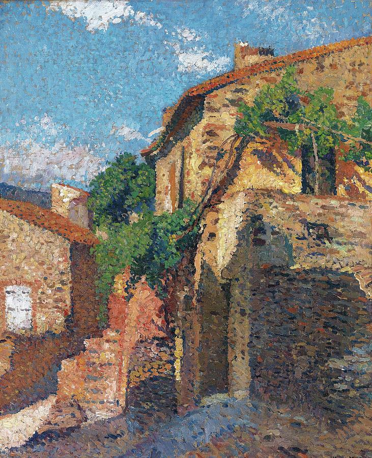 Maisons A Collioure Painting by Henri Martin | Fine Art America