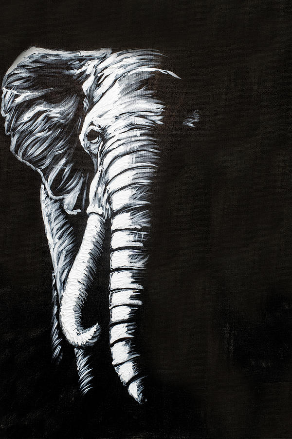 Majesic Elephant Painting by Alexander James