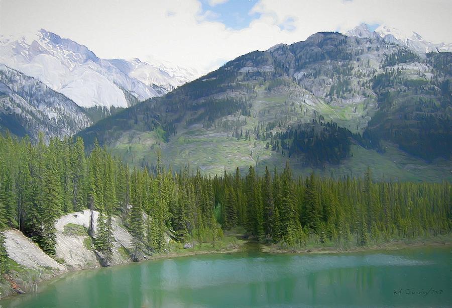 Majestic Canadian Rockies Painting by Maciek Froncisz