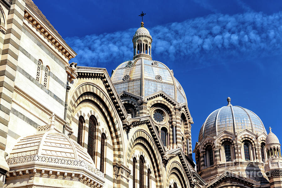 Majestic Cathedral of Marseille Photograph by John Rizzuto