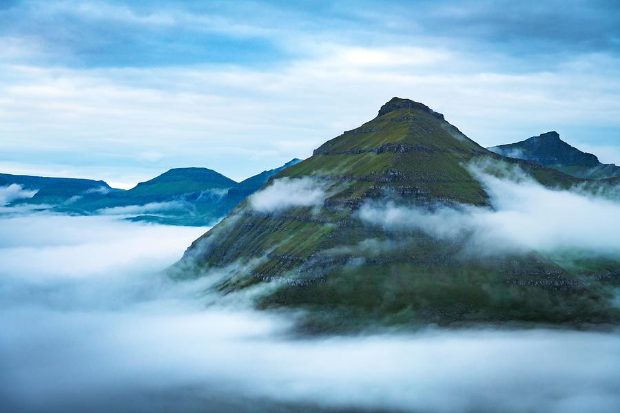 Mountain Photograph - Majestic Foggy Views Over The Fjords by Ivan Kmit