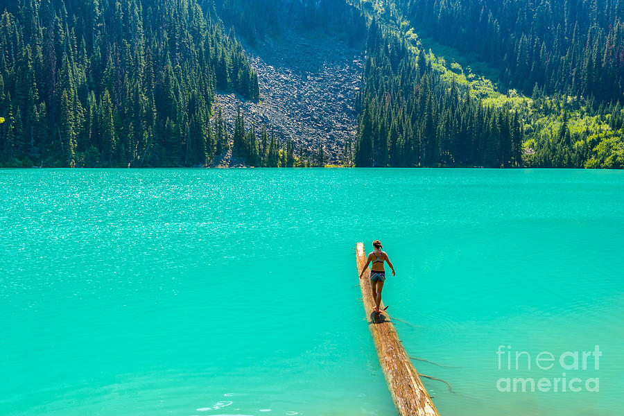 Beauty Photograph - Majestic Mountain Lake In Canada Upper by Karamysh Beauty Photograph - Majestic Mountain Lake In Canada Upper by Karamysh