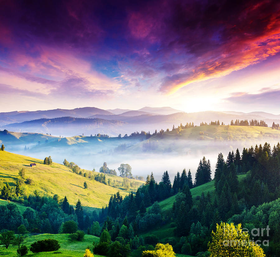 Magic Photograph - Majestic Mountain Landscape by Creative Travel Projects