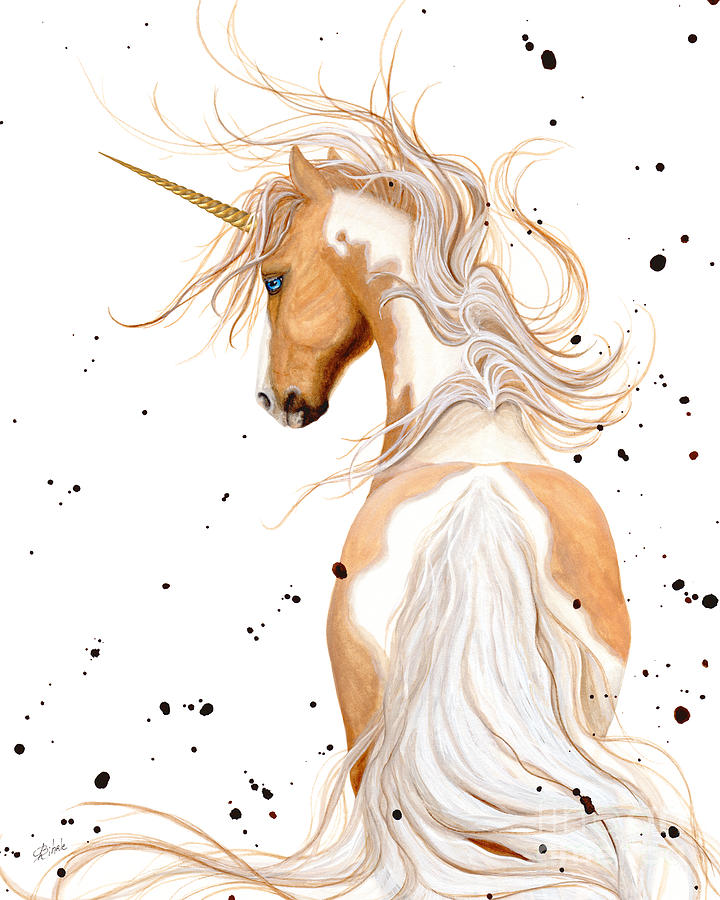 Unicorn Painting - Majestic Unicorn by Bihrle by AmyLyn Bihrle
