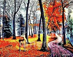Majesty of Fall Painting by Dmitri Ivnitski