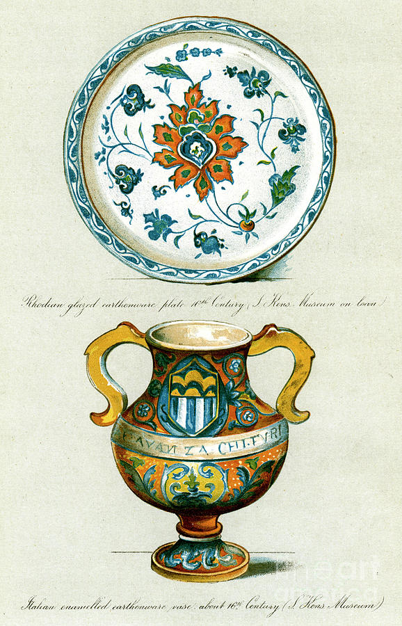 Majolica Drawing by Print Collector