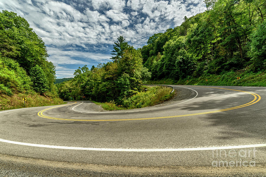 Major Curve on Country Road  Photograph by Thomas R Fletcher