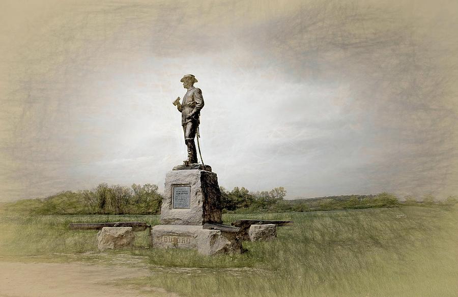 Major General John Buford - Gettysburg Photograph by Dyle Warren