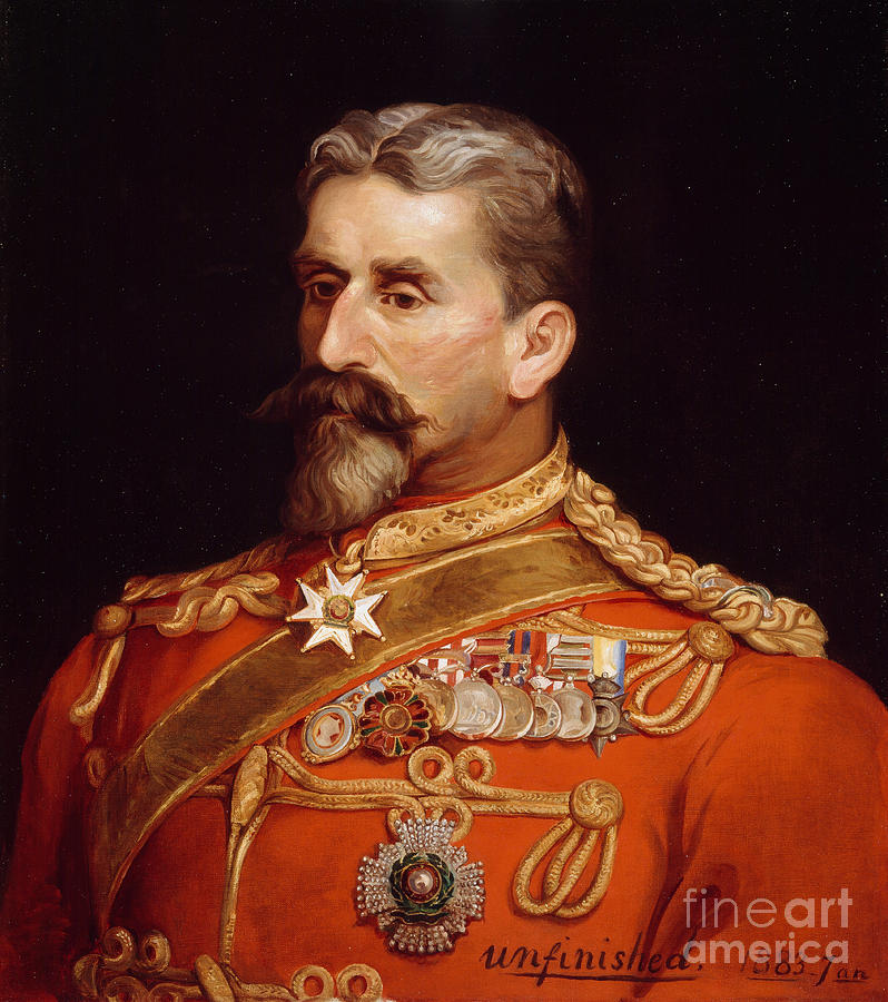 Major General Sir Charles Metcalfe Macgregor Kcb Csi Cie Painting By ...