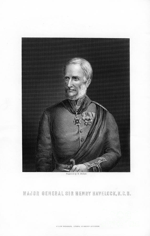 Major-general Sir Henry Havelock Drawing by Print Collector