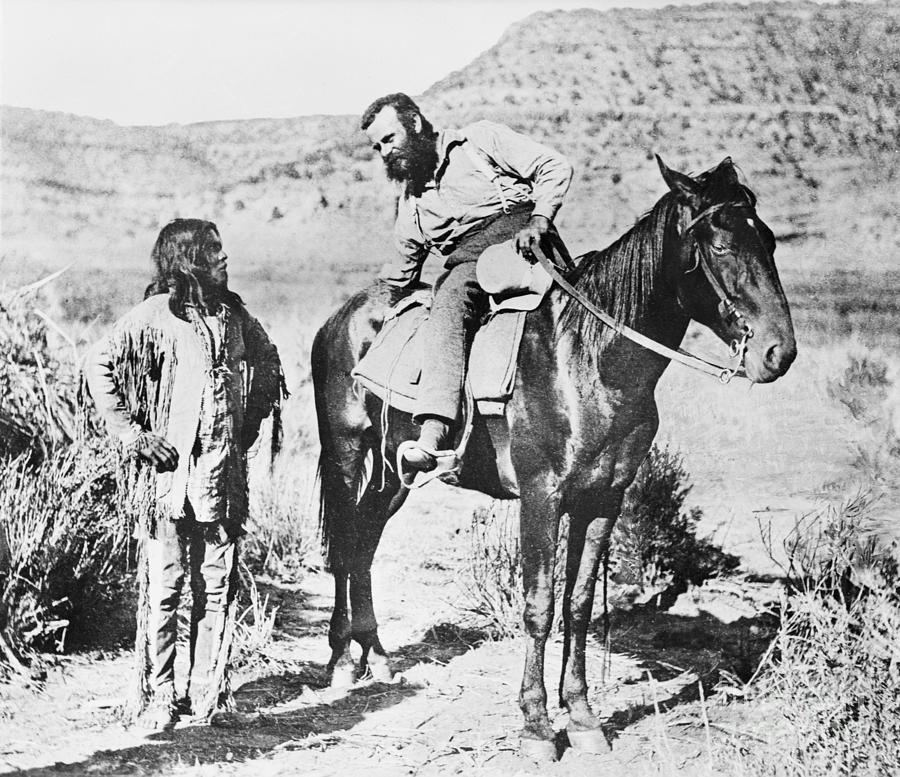 Major John Wesley Powell, On Horse, Gett Photograph by Bettmann