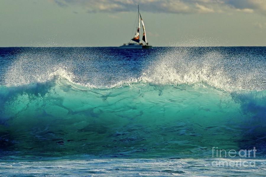 Makaha Beach Wave Photograph by Craig Wood