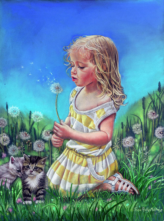 Make A Wish Painting by Tricia Reilly-matthews | Fine Art America