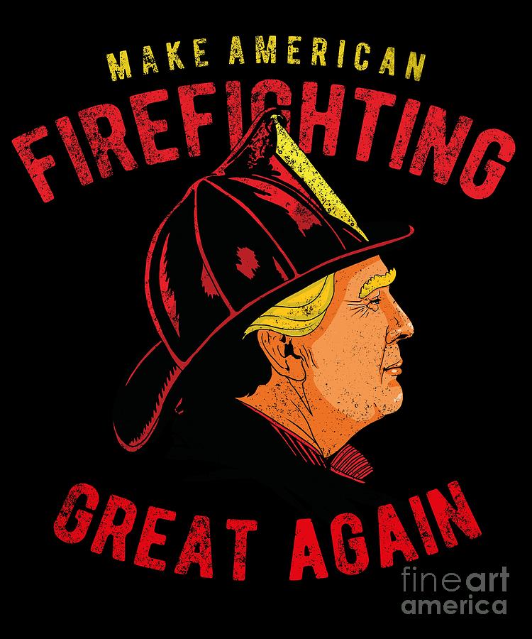 firefighters for trump shirt