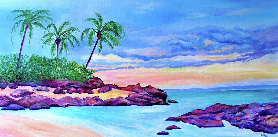 Makena Cove Painting by Debi Starr