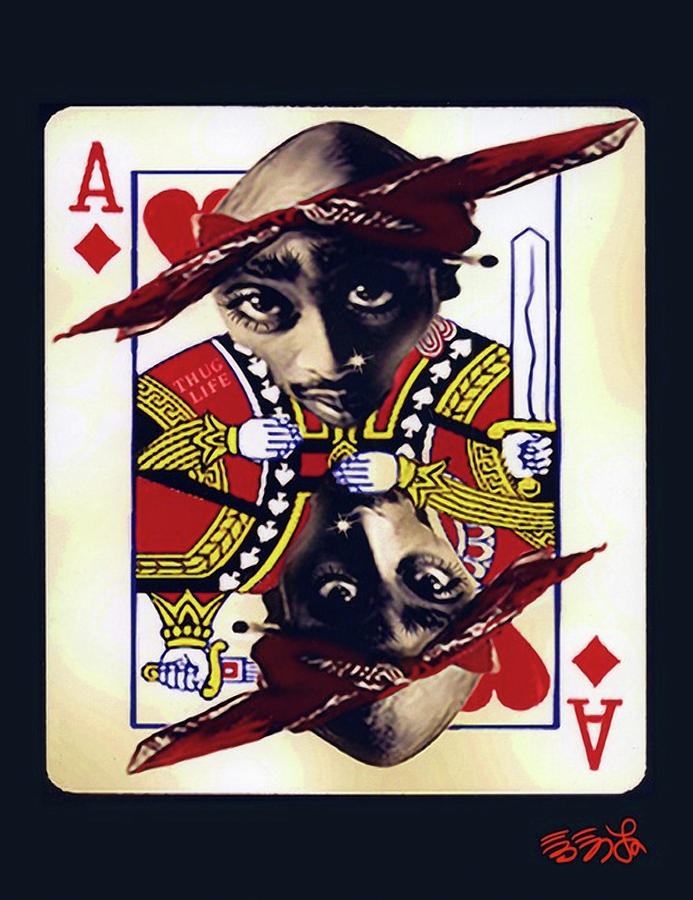 Tupac Painting - Makiavellian Conundrum - Tupac Shakur by Ebenlo - Painter Of Song Tupac Painting - Makiavellian Conundrum - Tupac Shakur by Ebenlo - Painter Of Song