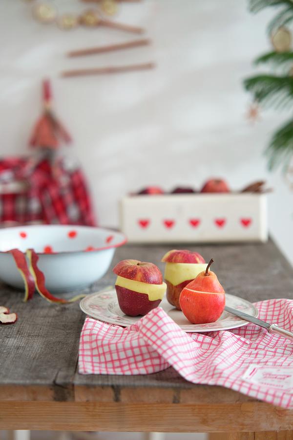 Making Baked Apples And Pears Photograph by Syl Loves