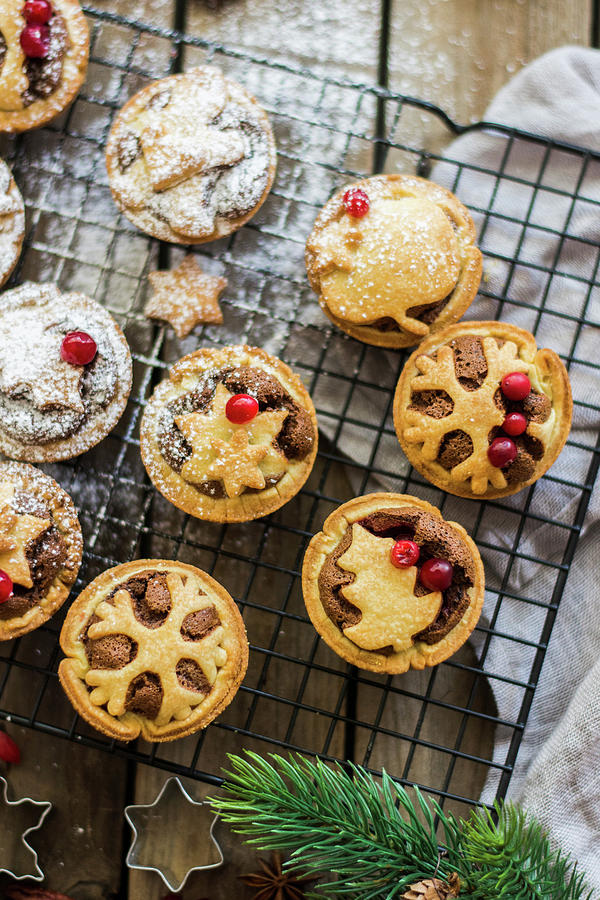 Making Christmas Tarts With Nut Filling Photograph by Diana Kowalczyk