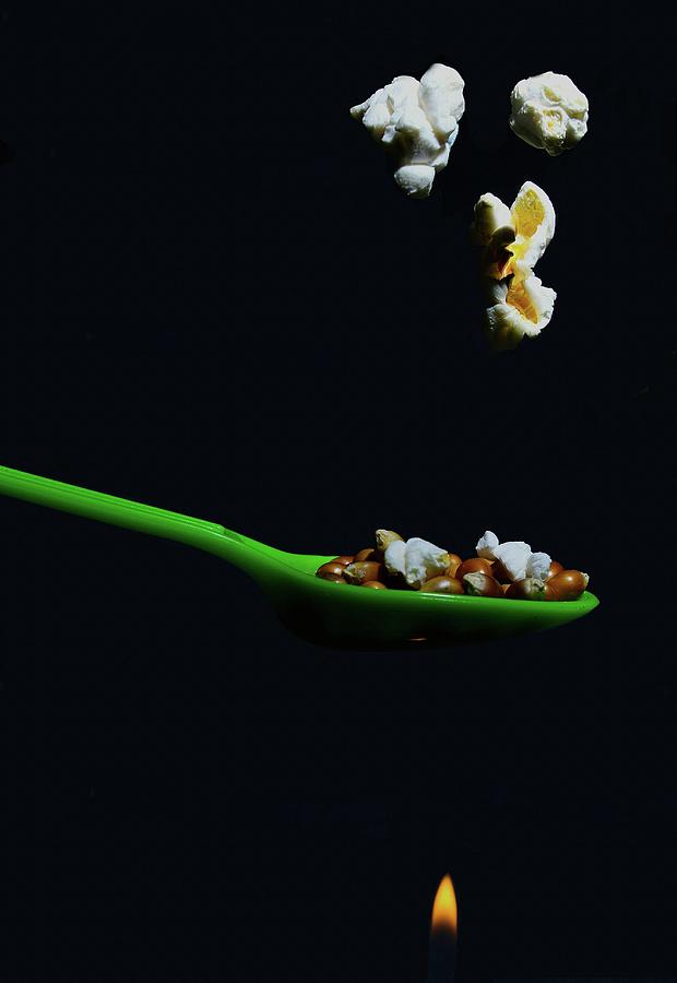 Making popcorn Photograph by Martin Smith