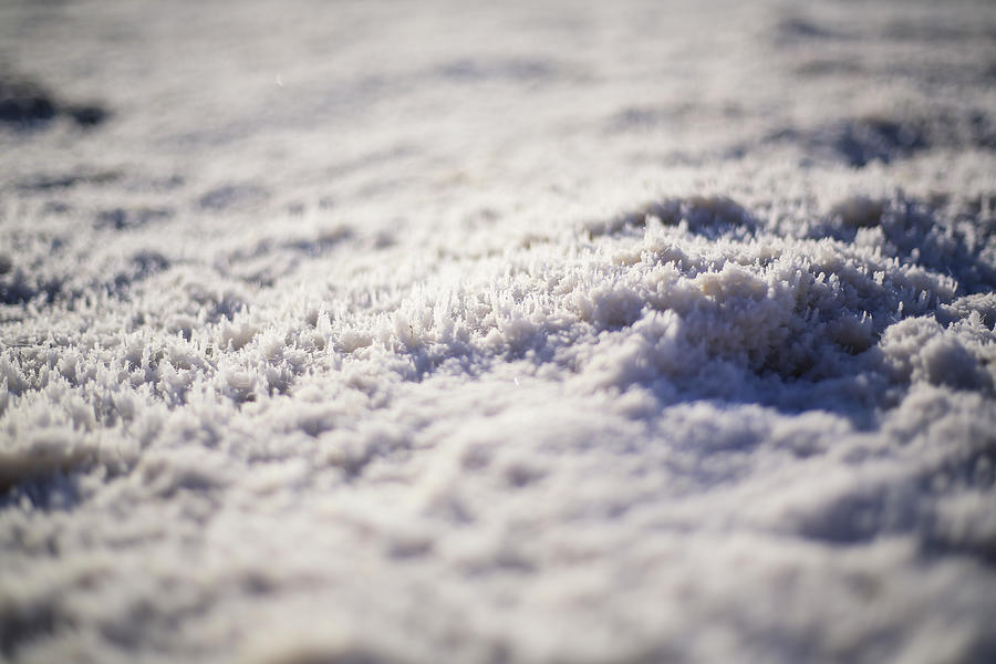 Death Valley National Park Photograph - Makro Shot Of Salt Crystals In Badwater Basin In Death Valley Np by Cavan Images