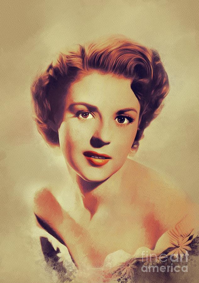 Vintage Painting - Mala powers, Vintage Actress by Esoterica Art Agency