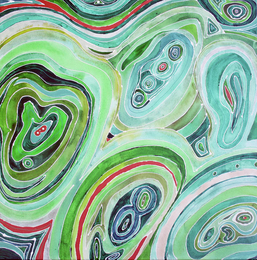 Malachite Painting - Malachite by Lauren Moss Malachite Painting - Malachite by Lauren Moss