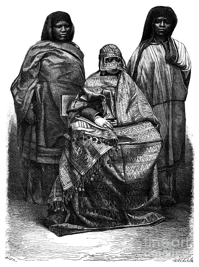 Malagasy Women, 19th Century.artist Drawing by Print Collector