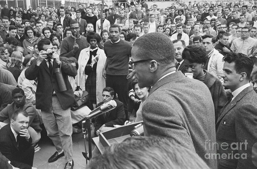 Malcolm X Speaks At University by Bettmann
