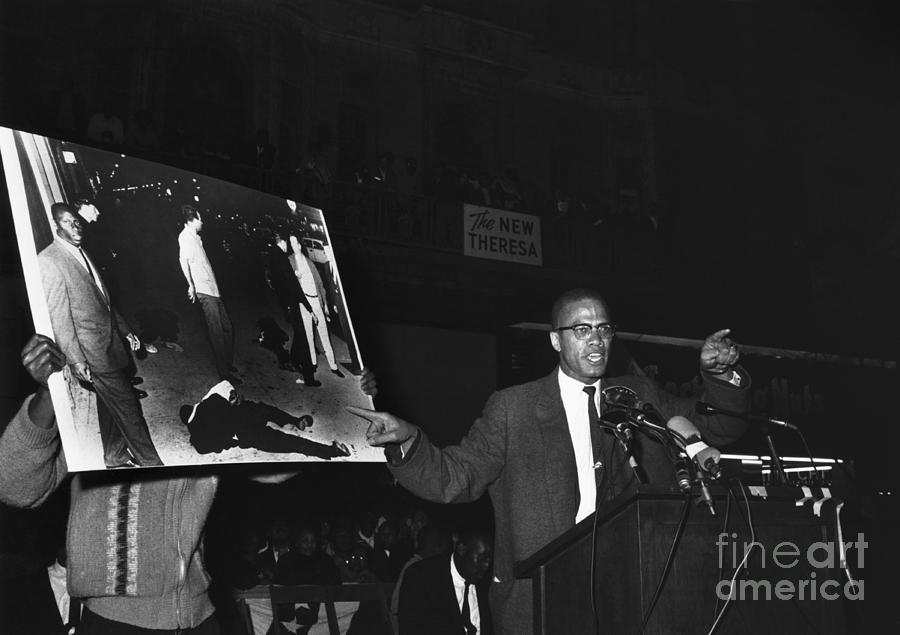 Malcolm X Talking At A Rally Photograph by Bettmann