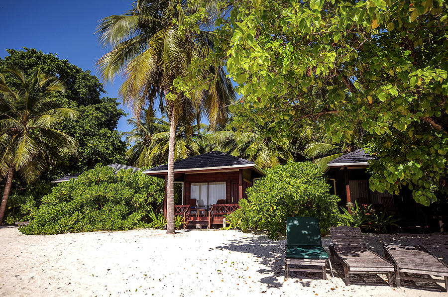 Maldivian Resort Huts Photograph by Jenny Rainbow
