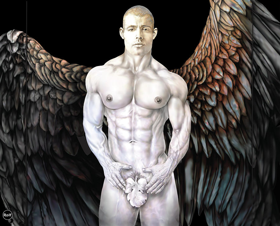 Male Angel #1 Drawing by Rolf