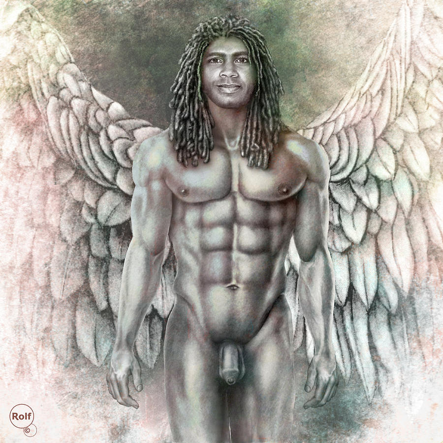 Male Angel #13 Drawing by Rolf