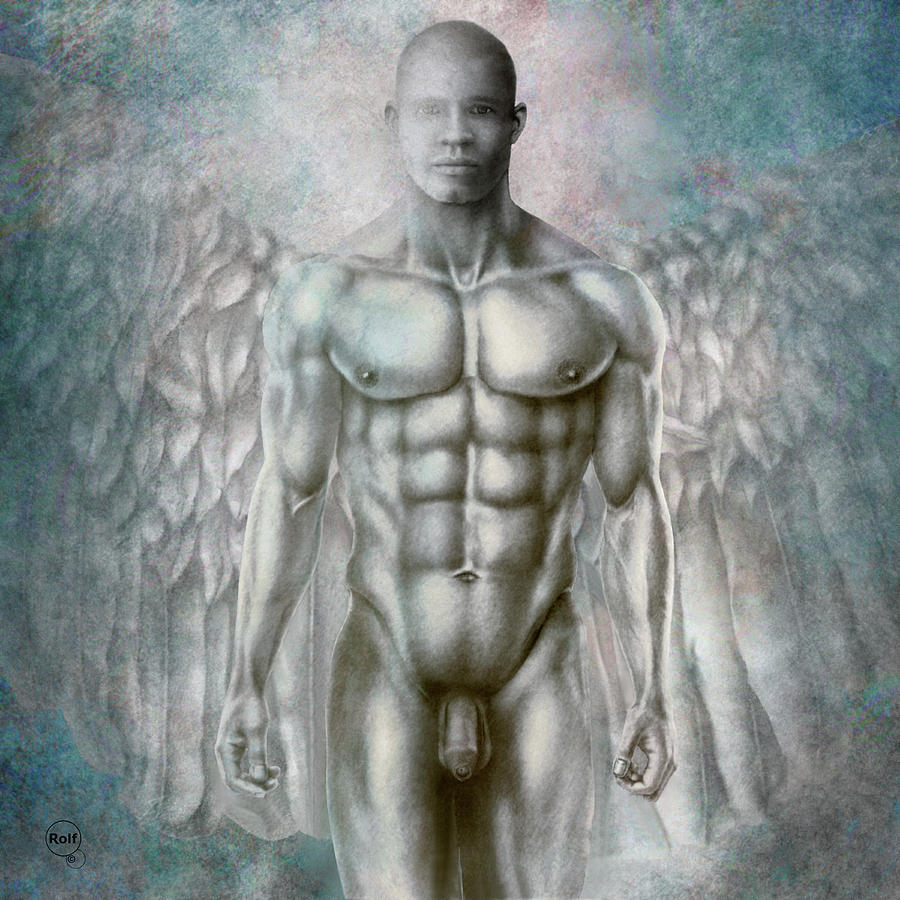 Male Angel #17 Drawing by Rolf