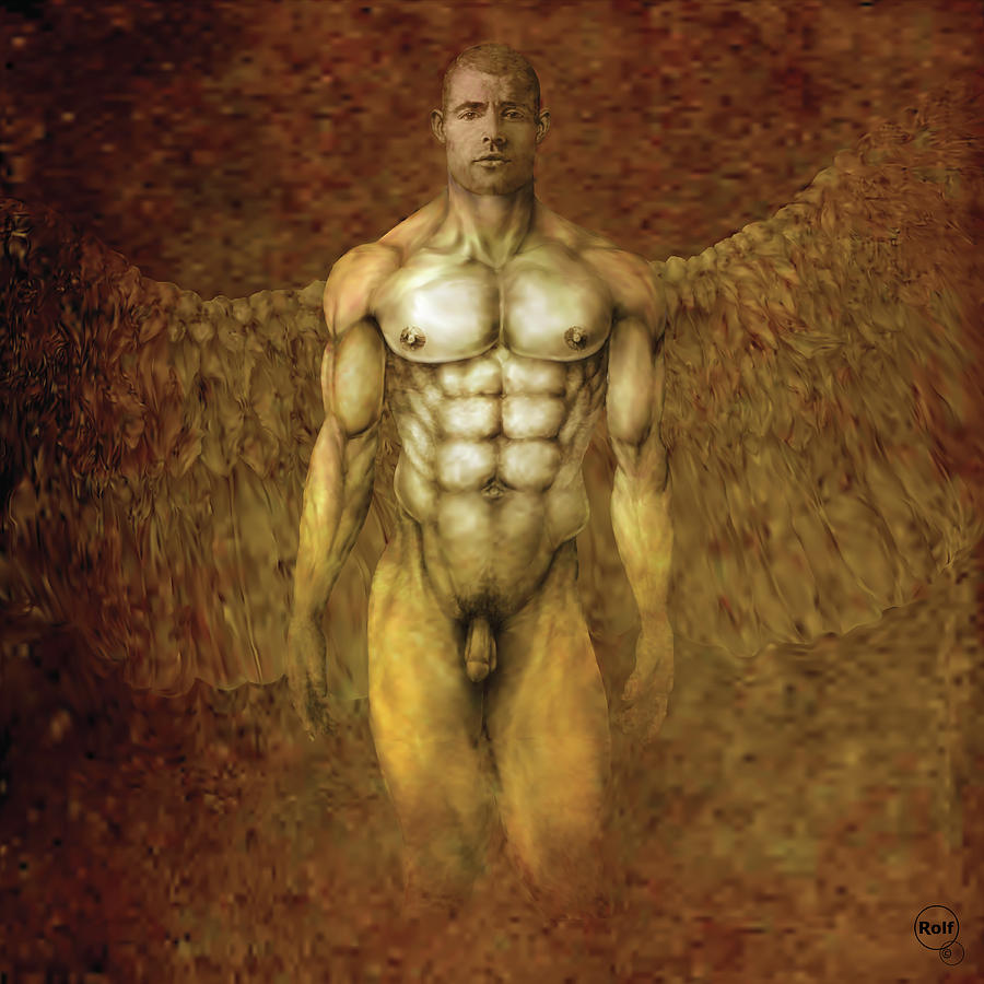 Male Angel #6 Drawing by Rolf