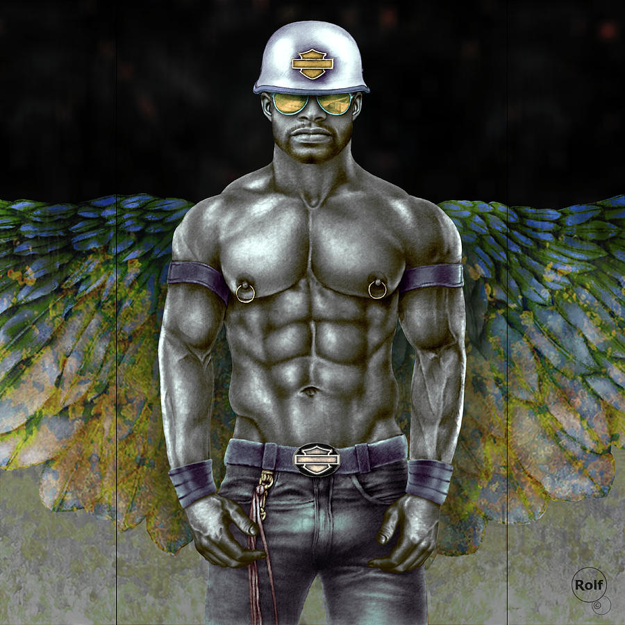 Male Angel #9 Drawing by Rolf