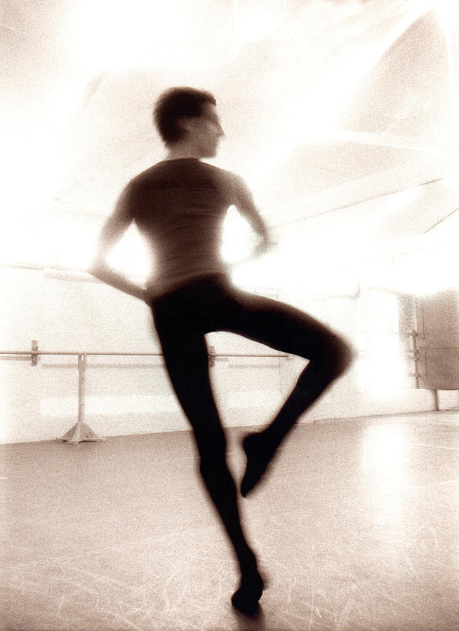 Male Ballet Dancer Practicing In Dance Photograph by Ade Groom Male Ballet Dancer Practicing In Dance Photograph by Ade Groom