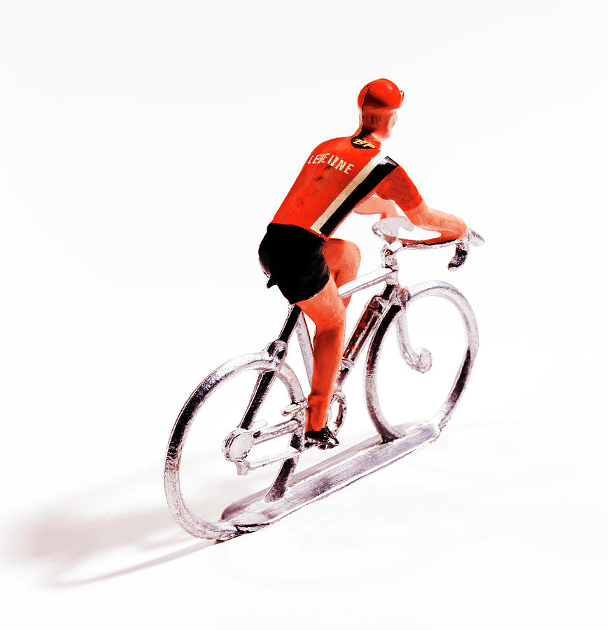 Sports Drawing - Male Bicycle Racer by CSA Images