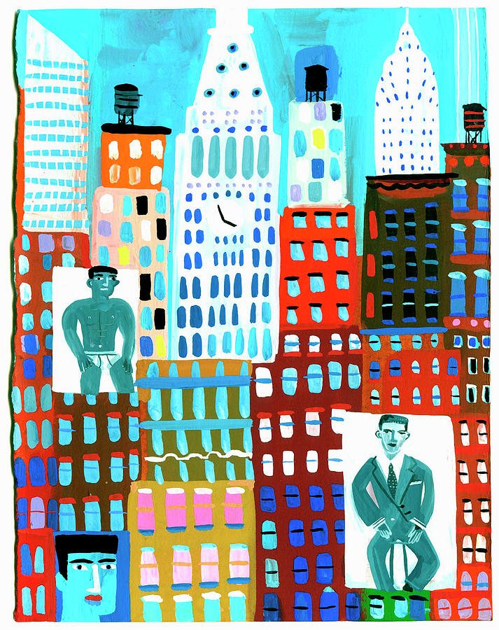 Young Men Digital Art - Male Fashion Models On Advertising by Christopher Corr Young Men Digital Art - Male Fashion Models On Advertising by Christopher Corr