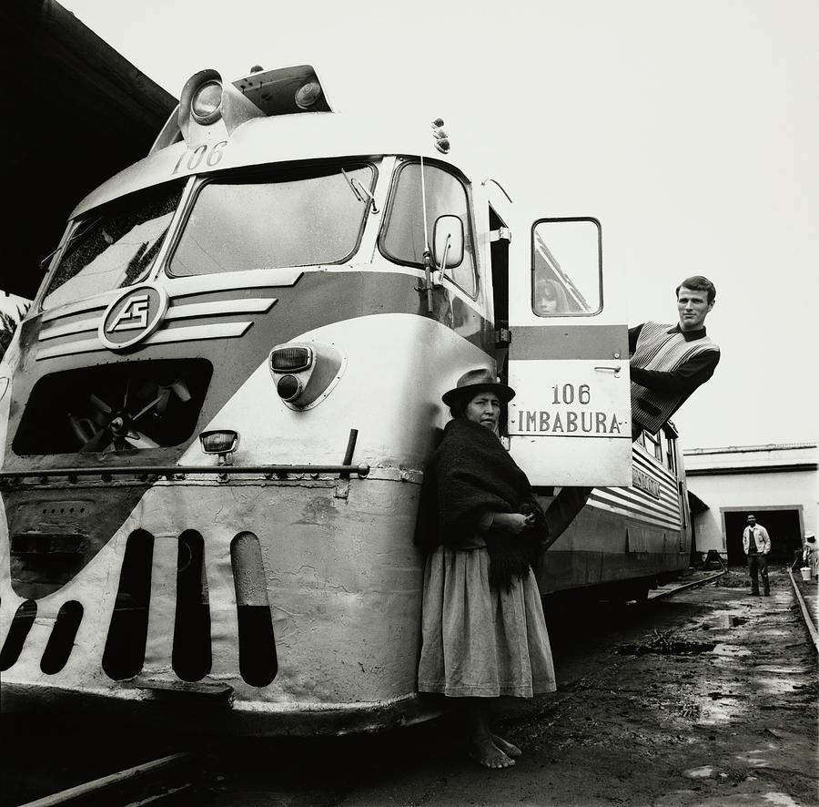 Male Model Aboard A Train In Ecuador Photograph by Leonard Nones