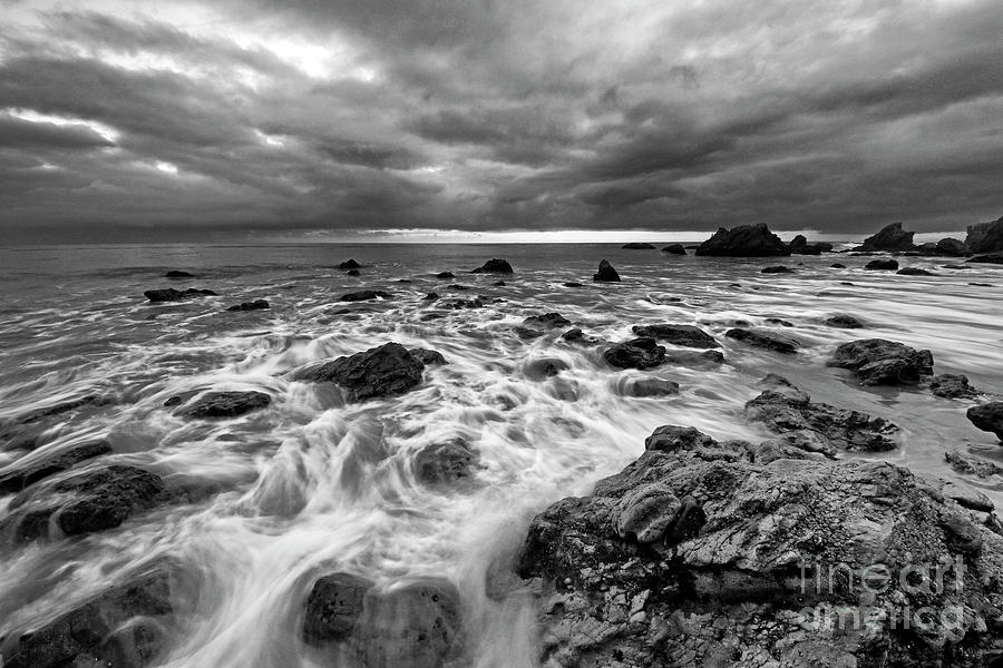Malibu Beach and Stormy Ocean Photograph by Charline Xia