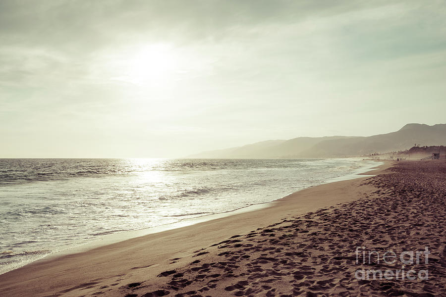 Malibu California Zuma Beach Sunset Photo Photograph by Paul Velgos