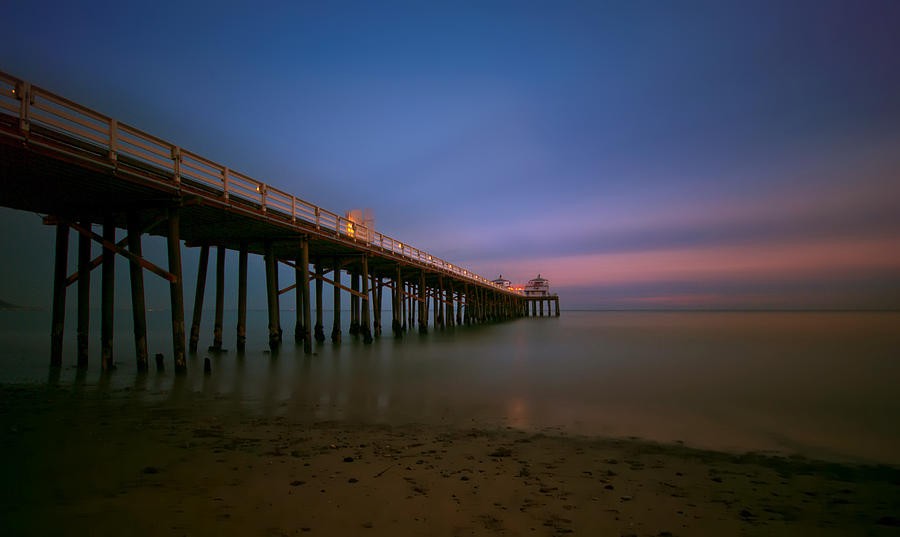 Malibu Pier Sunset Photograph by Rich Greene Photography