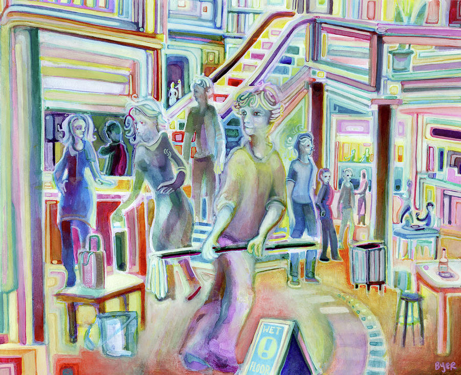 Mall No 2 Painting by Josh Byer - Fine Art America