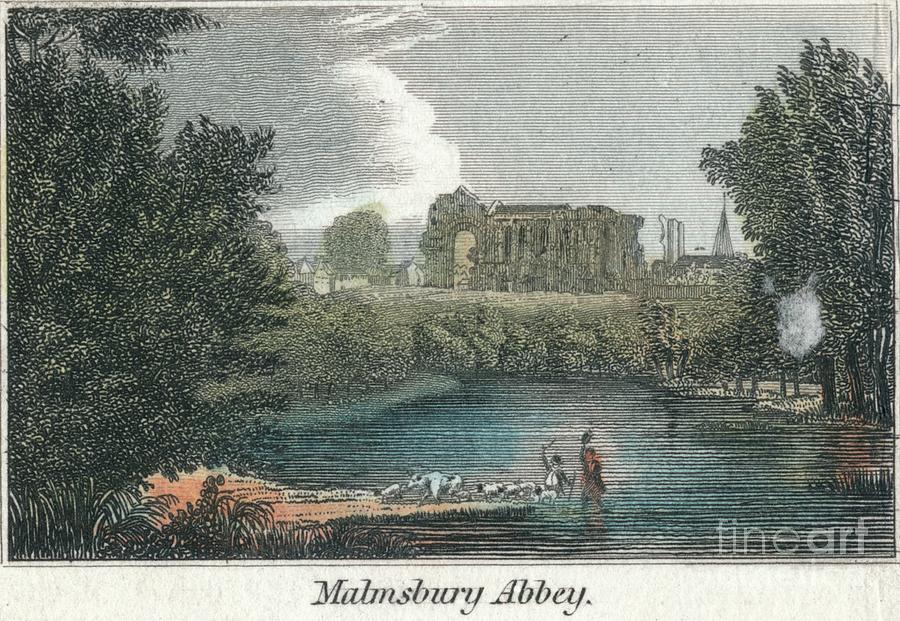 Malmsbury Abbey Drawing by Print Collector